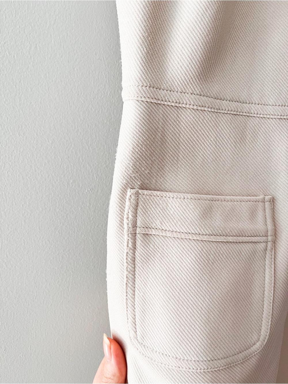 J.Crew Cream Colored Dress with Pockets - Picture 3 of 11